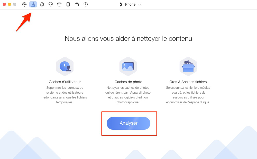 Choisissez Nettoyage Rapide pour supprimer les fichiers inutiles - étape 1