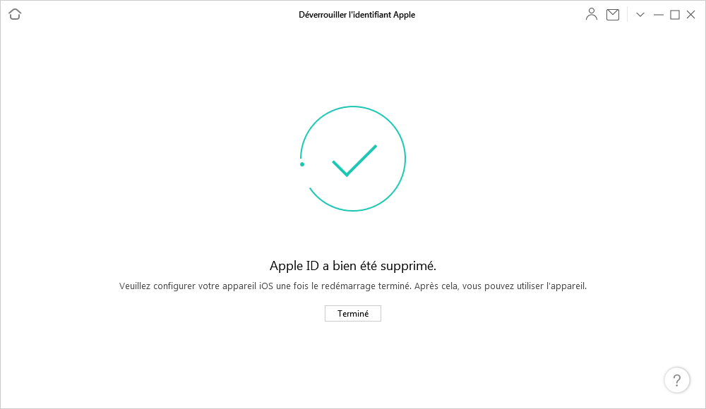 Supprimer avec succès l'identifiant Apple