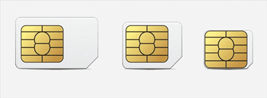 Différents types de carte SIM