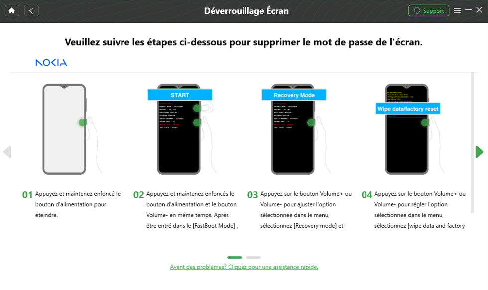 Nokia - Suivez les étapes 1