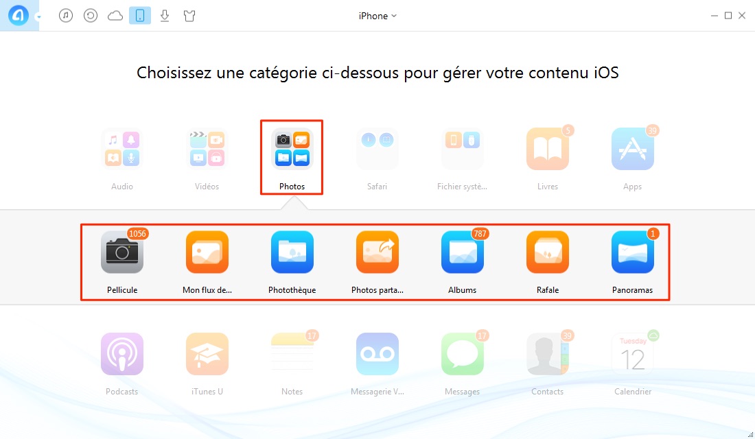 comment effacer toutes les photos sur un iphone