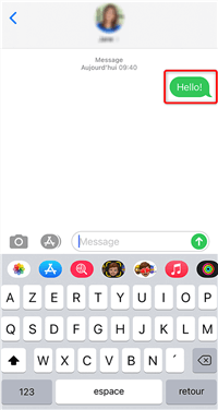 Envoi d’un message SMS