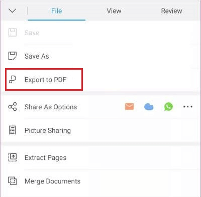 Exporter en tant que PDF