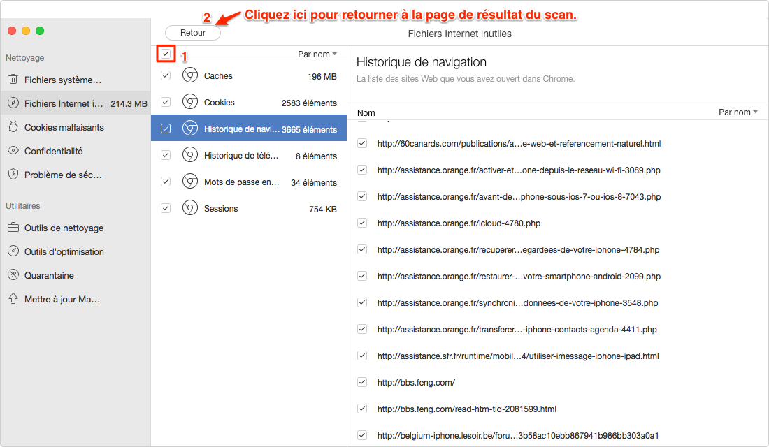 Comment nettoyer les fichiers inutiles avec l'aide de MacClean - étape 3