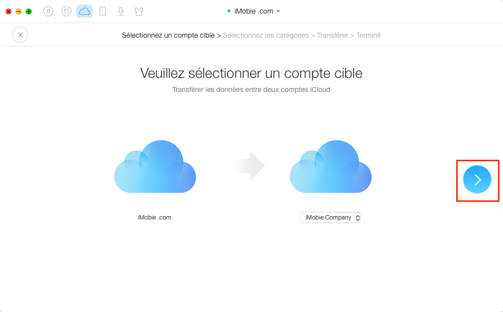 Comment fusionner deux ou plusieurs comptes iCloud en un seul – étape 3
