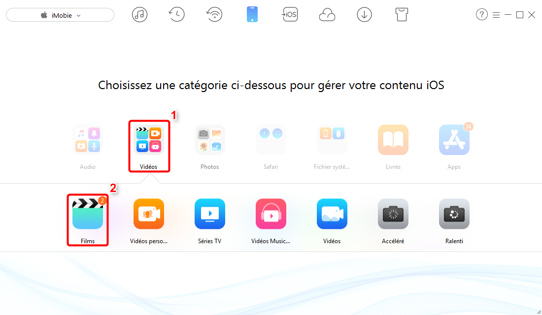 Comment transférer les vidéos de l'iPad vers l'ordinateur facilement - étape 2