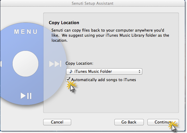 Copier de la Musique de l'iPod à Mac avec Senuti 2