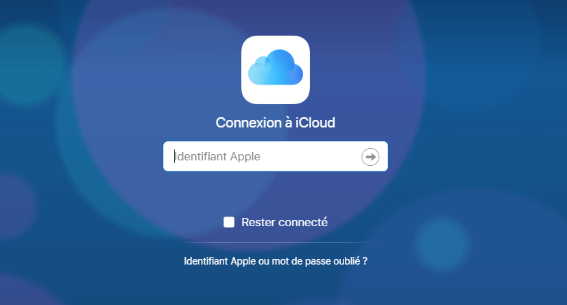 Connectez avec votre Apple ID
