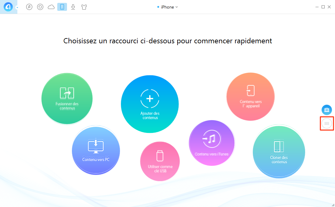 Comment copier des contacts iPhone vers PC – étape 1
