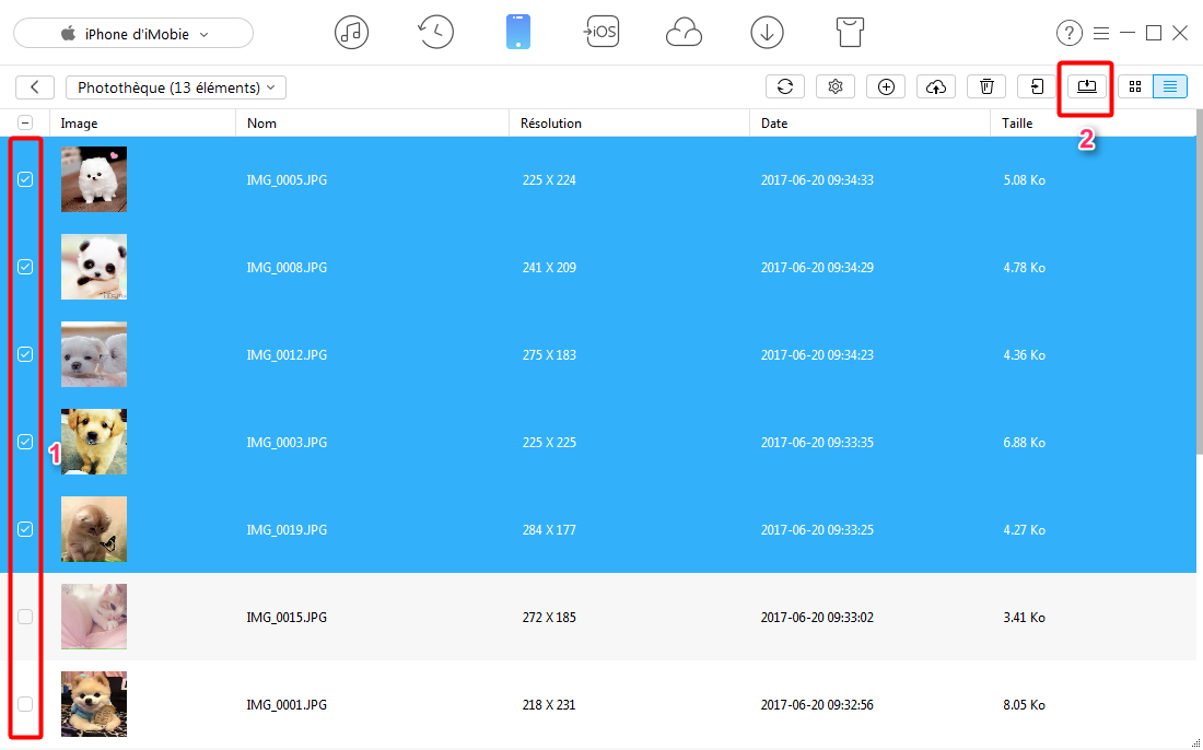 Importer des photos iPhone sur PC Windows 7/8/10 Guide d'iMobie