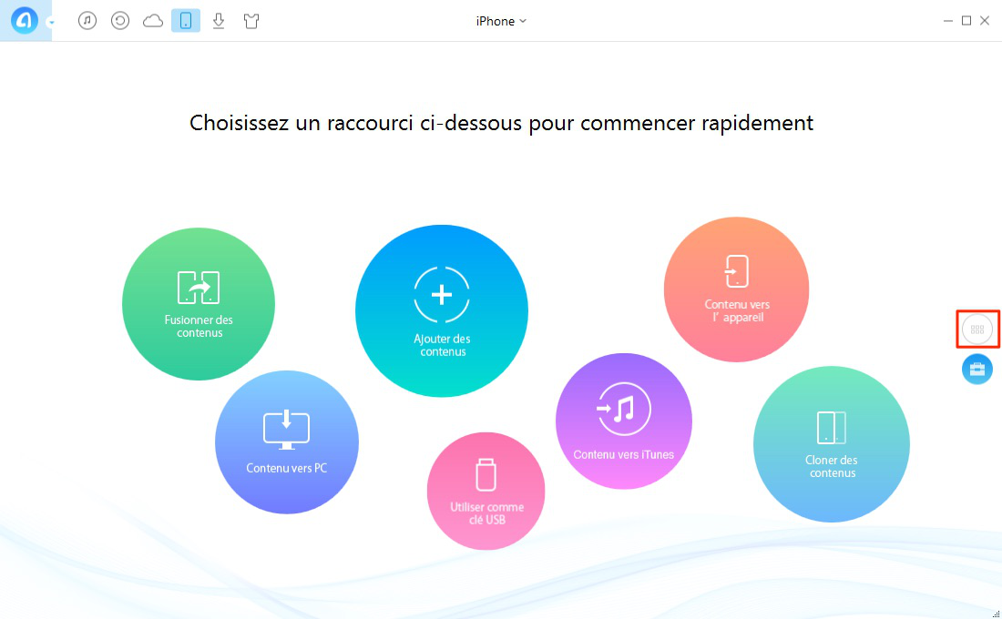 Comment transférer des vidéos depuis iPhone vers Windows 7/8/10 – étape 1
