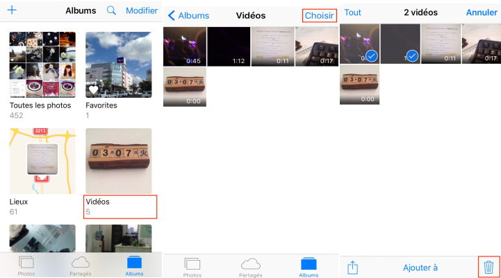 Comment supprimer les vidéos inutiles sur iPad