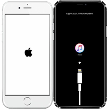 iPhone bloqué sur support apple restore 