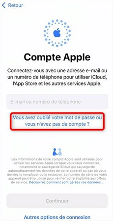 Configuration du nouvel iPhone