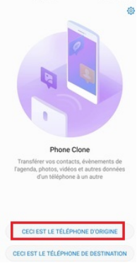 Lancement de Phone Clone sur iPhone