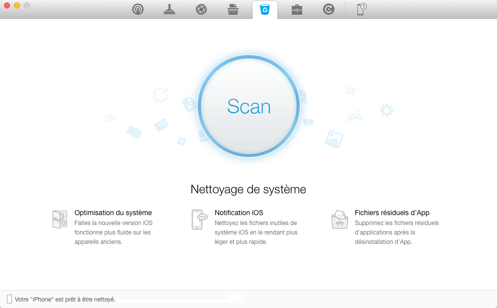 Nettoyer iPhone avec PhoneClean