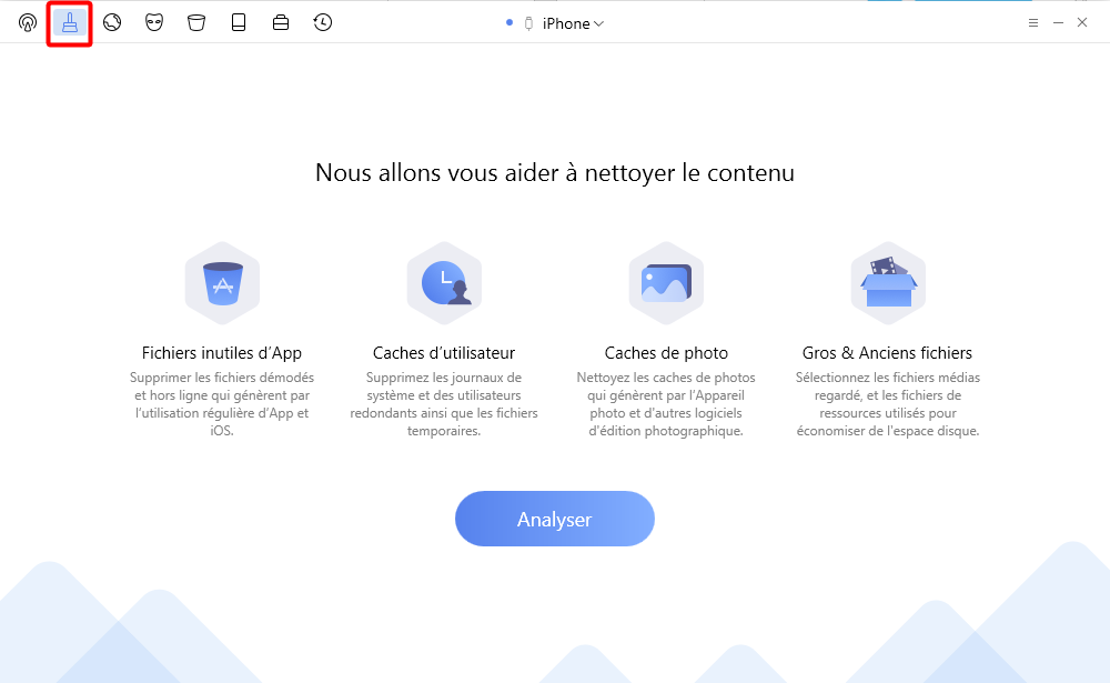 Comment libérer de l'espace sur iPhone - étape 1