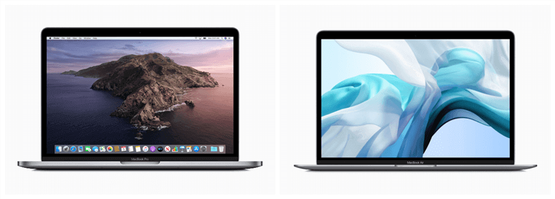 MacBook Air et MacBook Pro