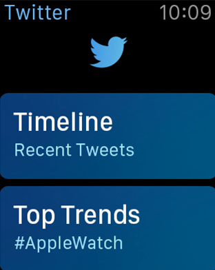 Meilleures apps pour Apple Watch – Twitter