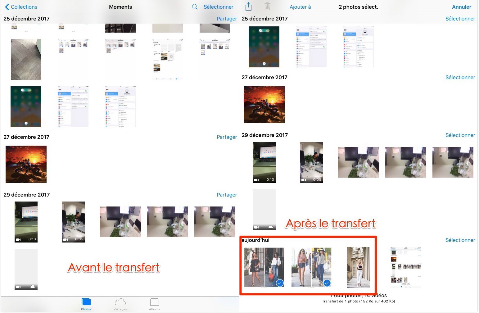 Comment mettre des photos sur iPad Air/Pro – étape 4