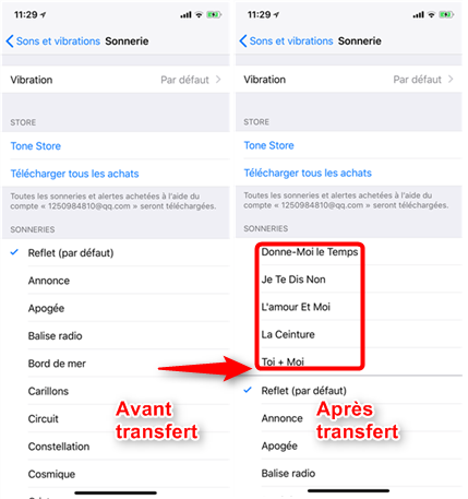 Personnaliser des sonneries sur votre iPhone