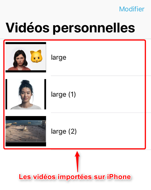 Transférer rapidement les vidéos de l’ordinateur vers iPhone