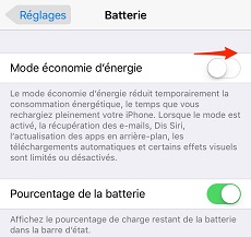 Problème de batterie après la mise à jour iOS 14/13