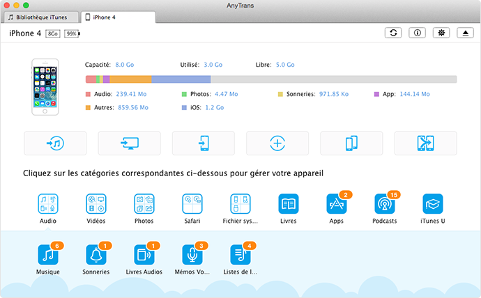 Une excellente alternative à iTunes – AnyTrans
