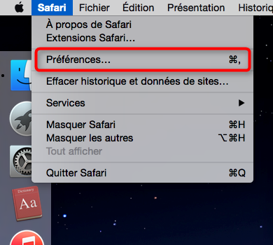 Nettoyer les cookies de Safari - étape 2