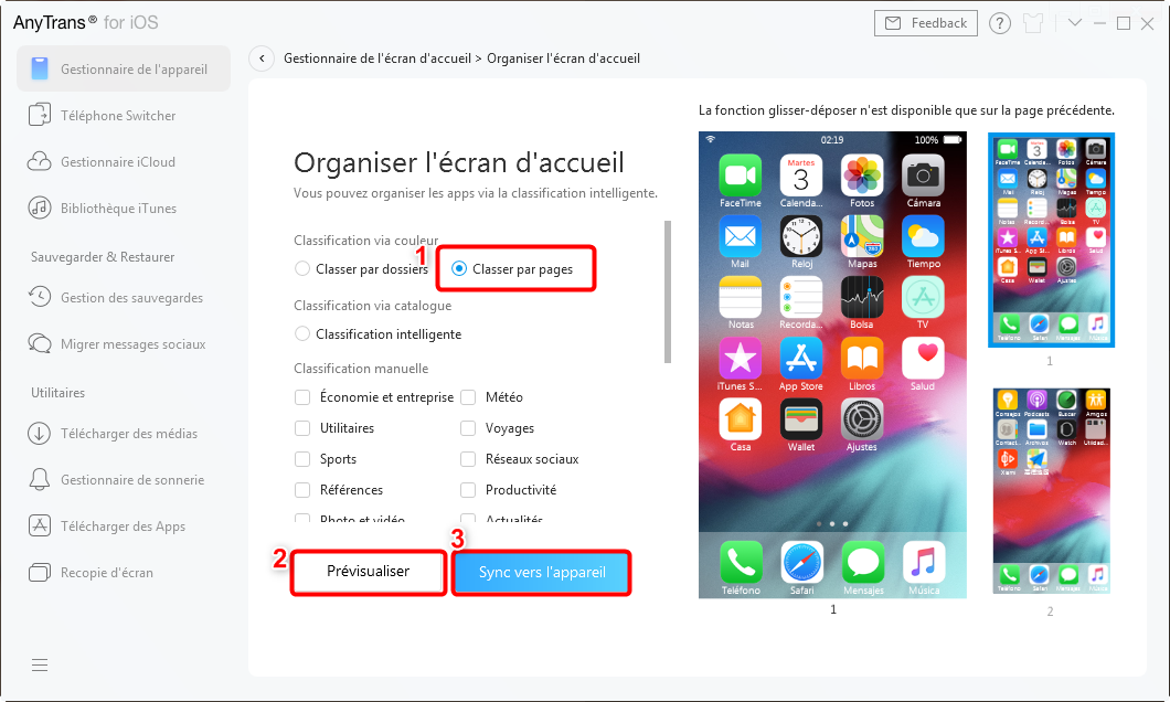 2 façons plus efficace de deplacer les icônes sur iPhone