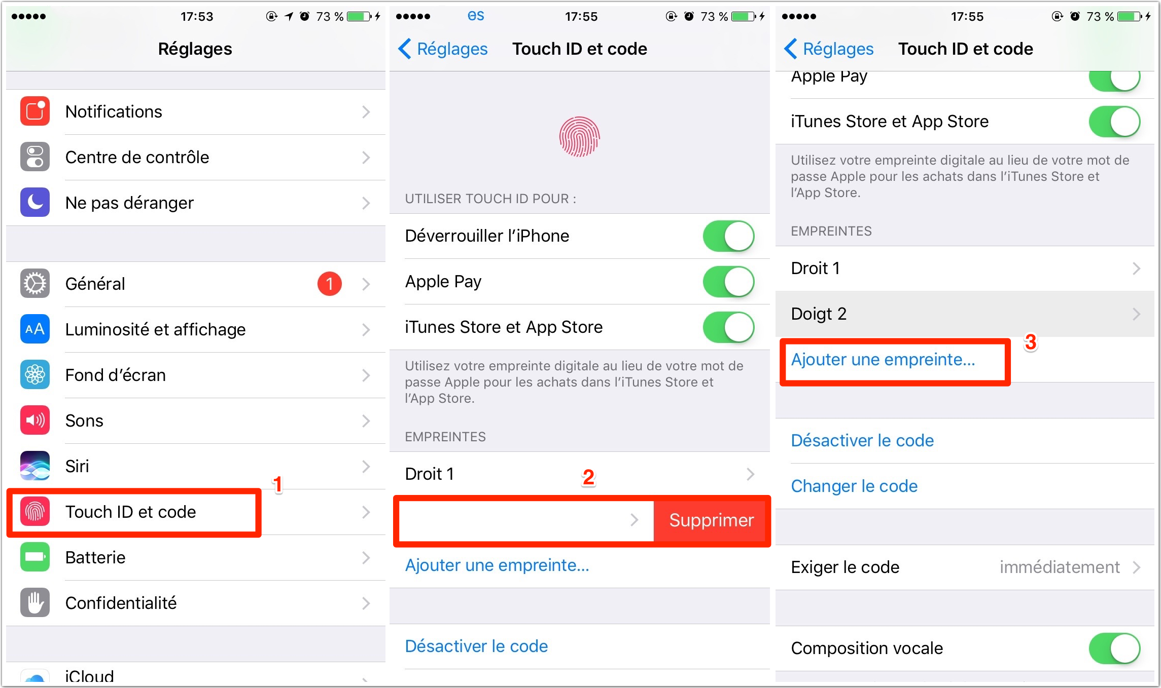 comment mettre id sur iphone