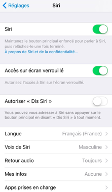 Siri ne fonctionne plus sous iOS 11