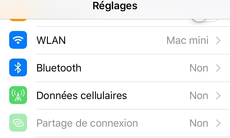 Problèmes de données cellulaires sur appareils iOS 10