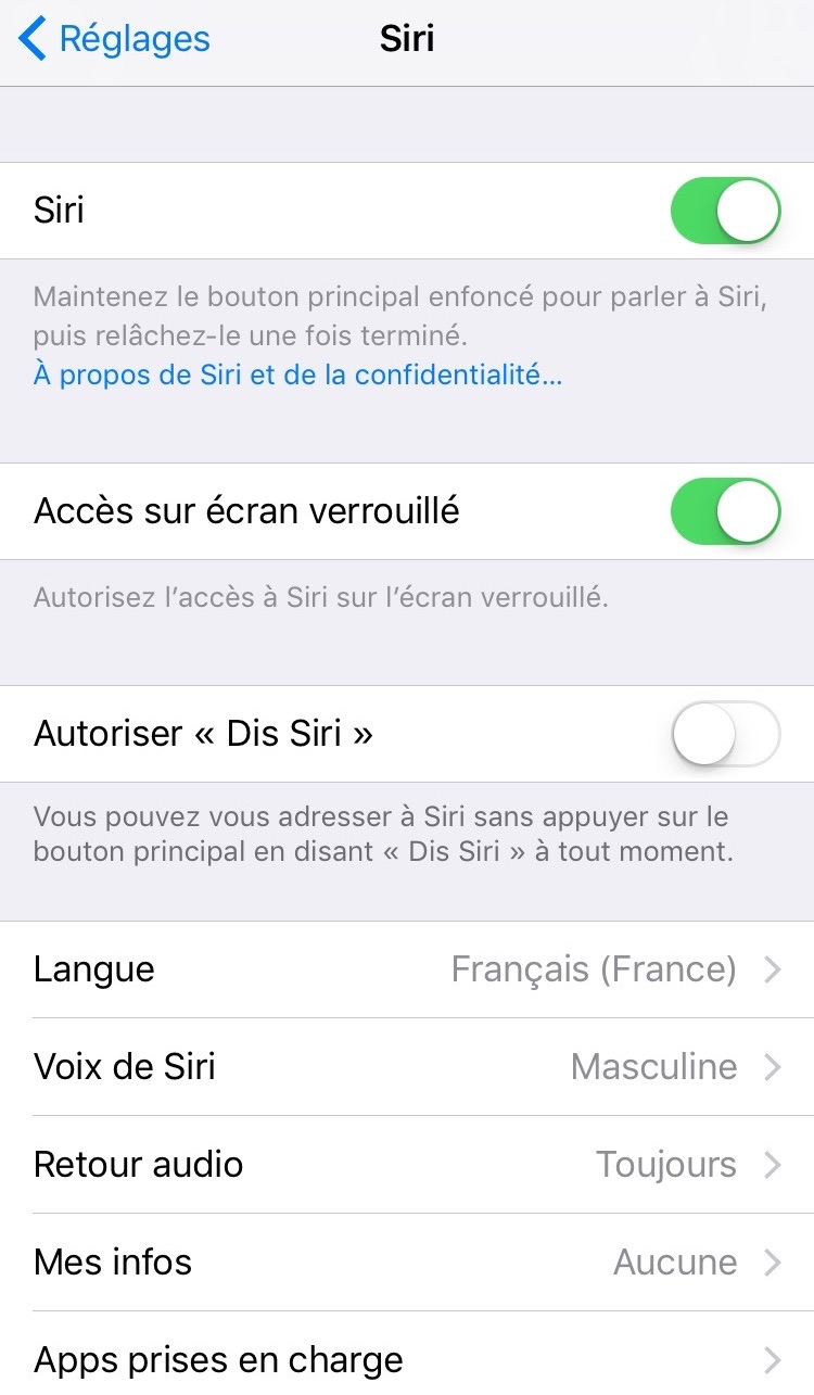 Problèmes courants iOS 10 - Problèmes Siri sur iPhone