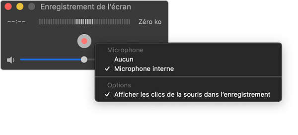 QuickTime enregistrement écran avec son