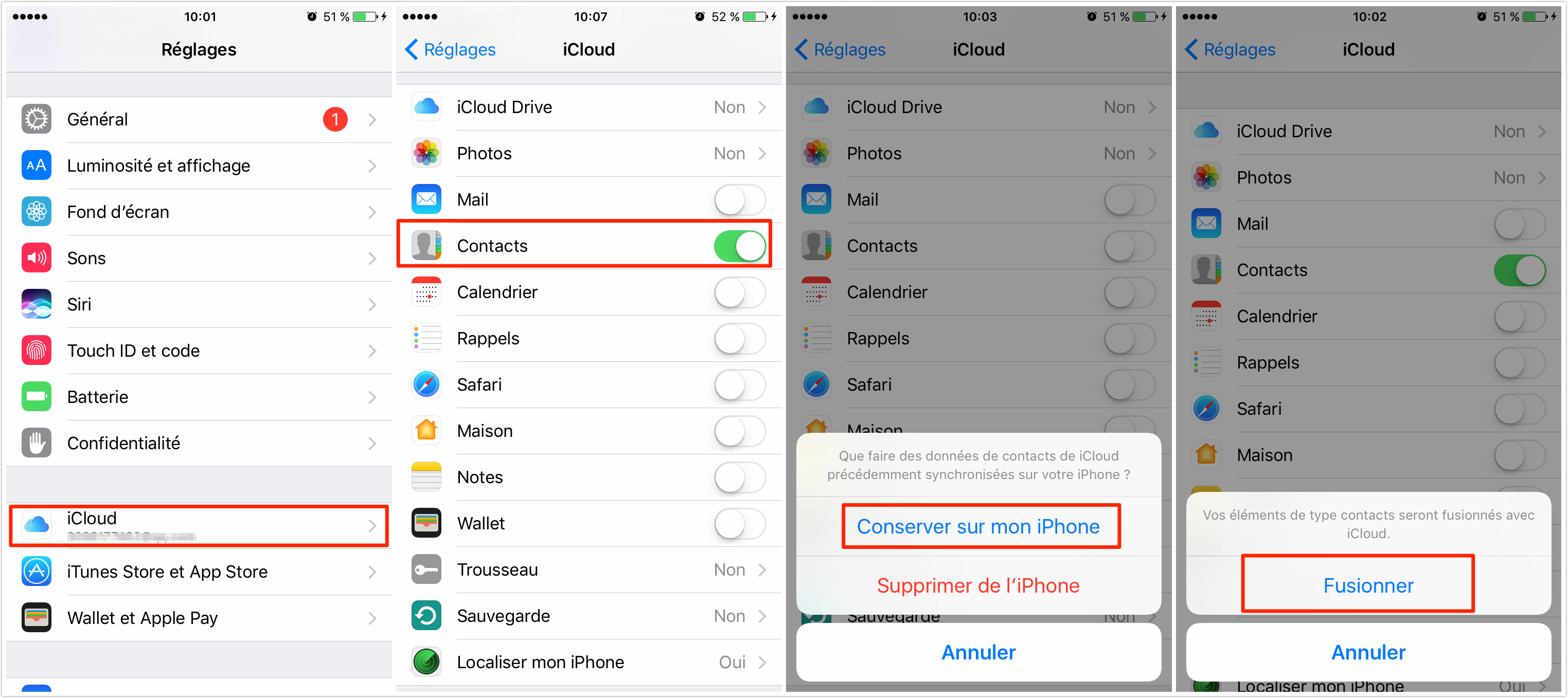 Comment récupérer vos contacts sur iCloud