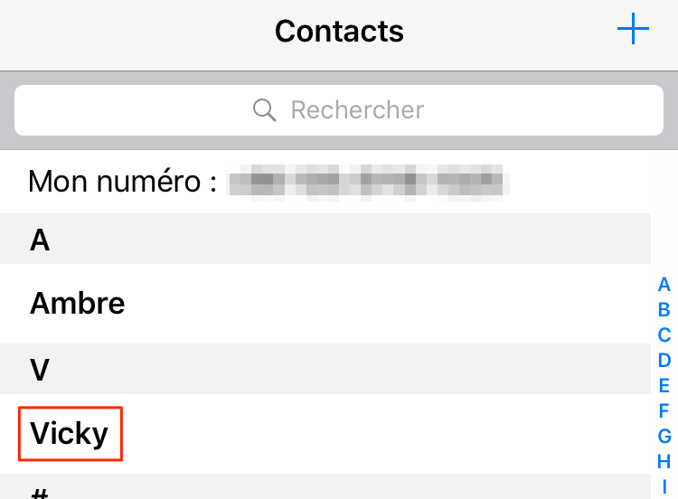 Récupération de conatcts supprimées sur iPhone 7(Plus) – étape 4