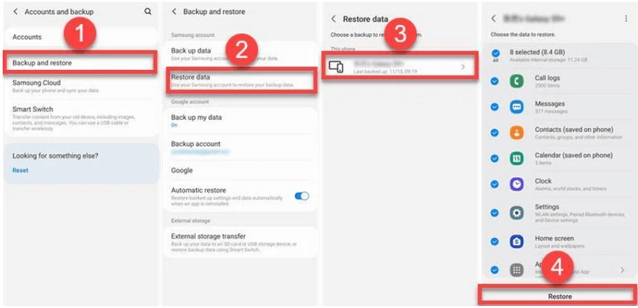 Récupérer les contacts via sauvegarder