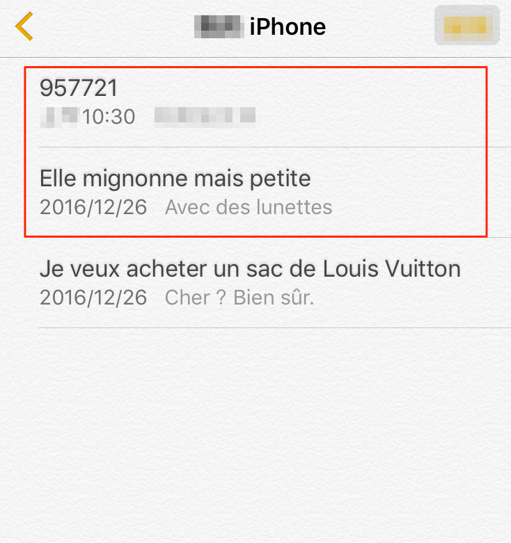 Comment retrouver les notes iPhone 7 - étape 5