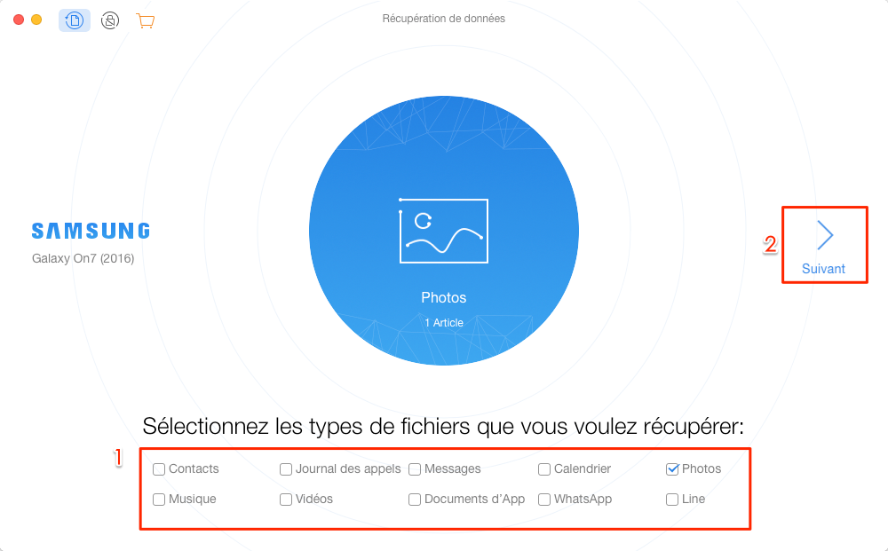 Récupérer photos supprimées depuis tablette Samsung | Guide d’iMobie