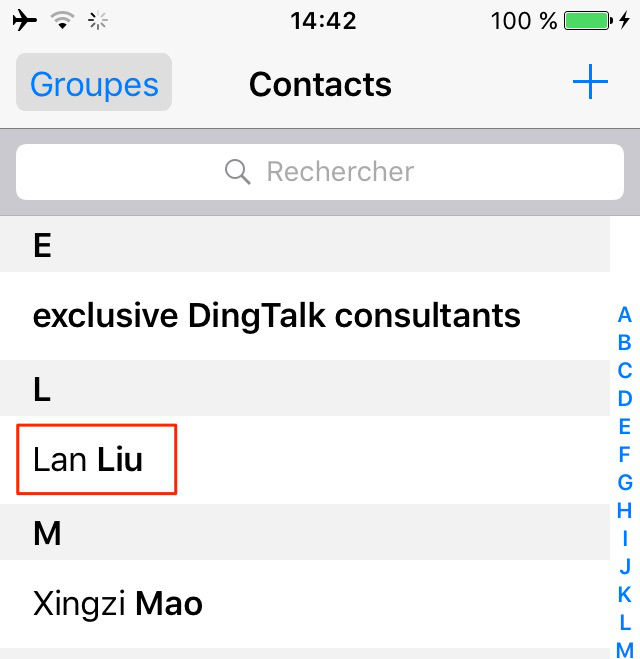 comment retrouver mes contact sur mon iphone