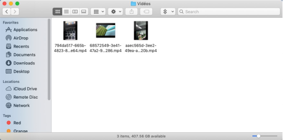 Récupérer vidéo iPad vers Mac – étape 4