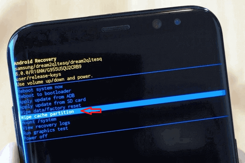 Samsung-Wipe cache partition