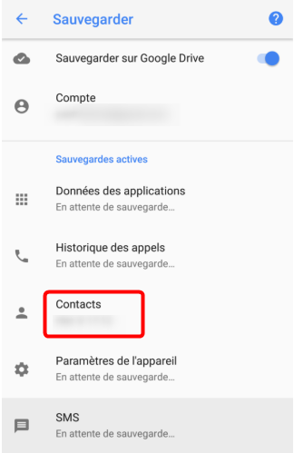 Sauvegarder les contacts HUAWEI via Google Drive
