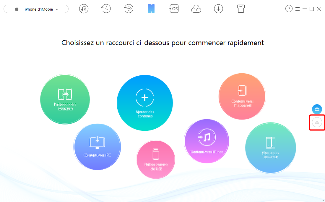 Sauvegarder les contacts iPhone 6 sur l’ordinateur - étape 1