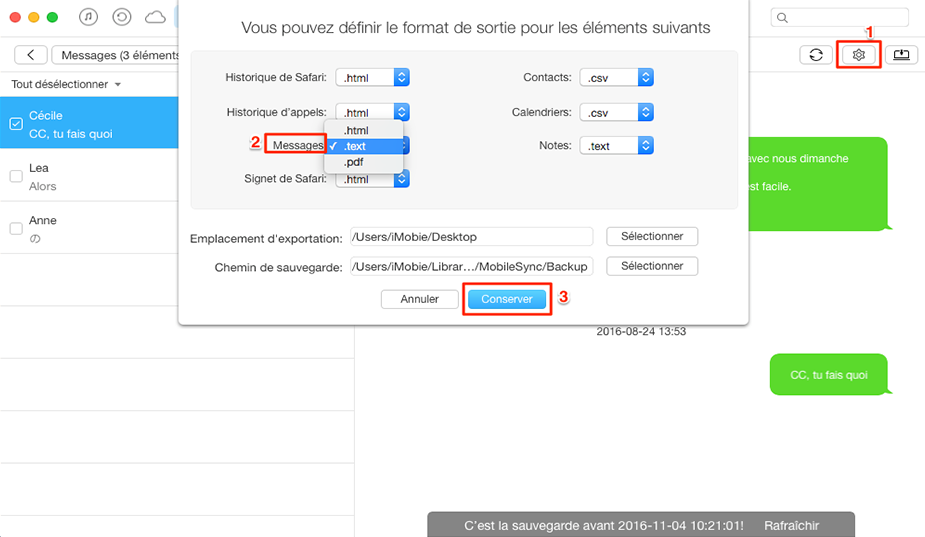 Comment Sauvegarder Des Sms Sur Iphone Comment sauvegarder des SMS sur iPhone 7 (Plus) | Guide d'iMobie