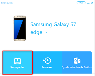 Connecter Samsung et lancer Smart Switch