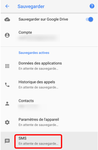 Sauvegarder vos SMS Android via Google Drive