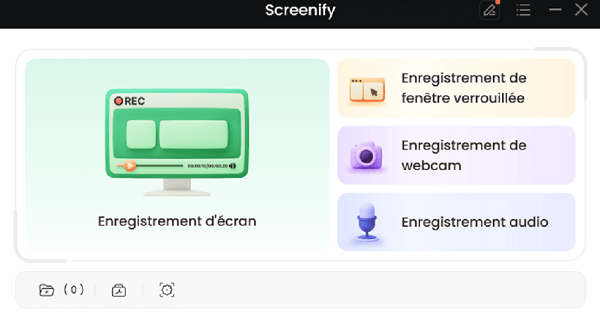 Screenify-Page d'accueil