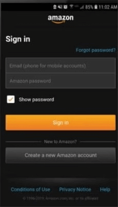 Se connecter à Amazon Prime